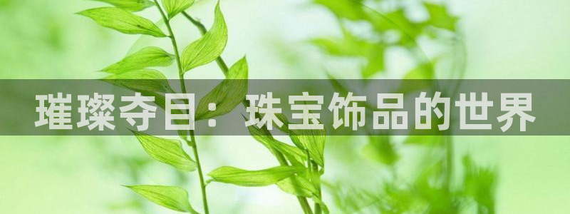 开丰娱乐平台注册时间：璀璨夺目：珠宝饰品的世界