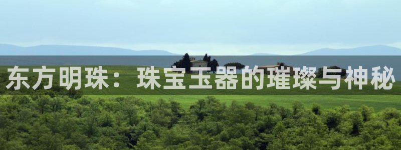 开丰娱乐咋7O777：东方明珠：珠宝玉器的璀璨与神秘