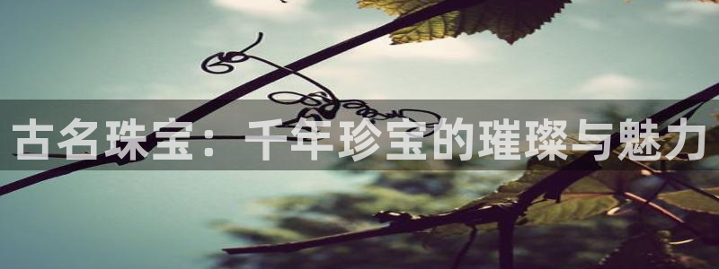 开丰娱乐：古名珠宝：千年珍宝的璀璨与魅力