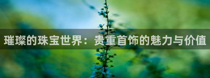 开丰娱乐天富娱乐：璀璨的珠宝世界：贵重首饰的魅力与价值