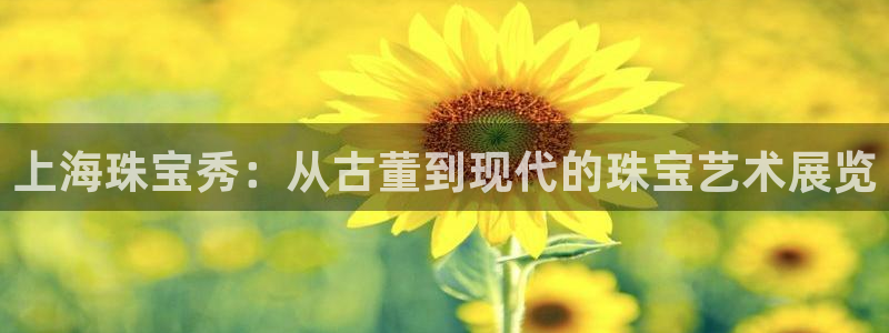 开丰娱乐官网登录网址：上海珠宝秀：从古董到现代的珠宝艺术展览