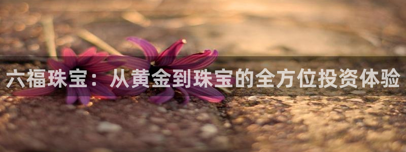 开丰娱乐千67五壹叁八：六福珠宝：从黄金到珠宝的全方位投资体验