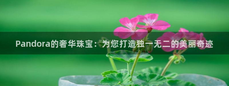 开丰娱乐登录平台：Pandora的奢华珠宝：为您打造独一无二的美丽奇迹