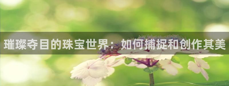 开丰娱乐登录平台下载：璀璨夺目的珠宝世界：如何捕捉和创作其美