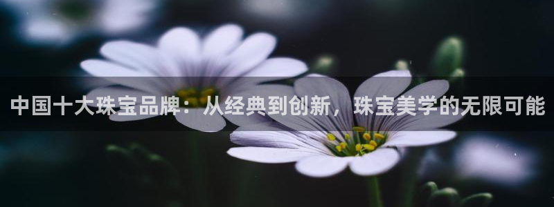 开丰娱乐靠谱吗：中国十大珠宝品牌：从经典到创新，珠宝美学的无限可能