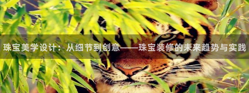 开丰娱乐左：珠宝美学设计：从细节到创意——珠宝装修的未来趋势与实践