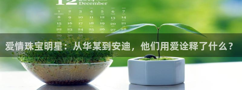 开丰娱乐平台：爱情珠宝明星：从华某到安迪，他们用爱诠释了什么？