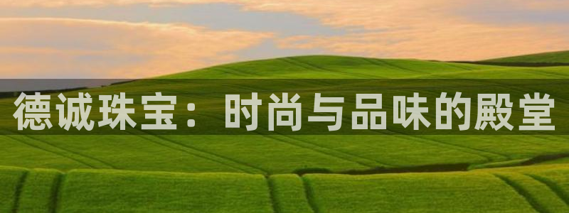 开丰娱乐趣 7O935：德诚珠宝：时尚与品味的殿堂